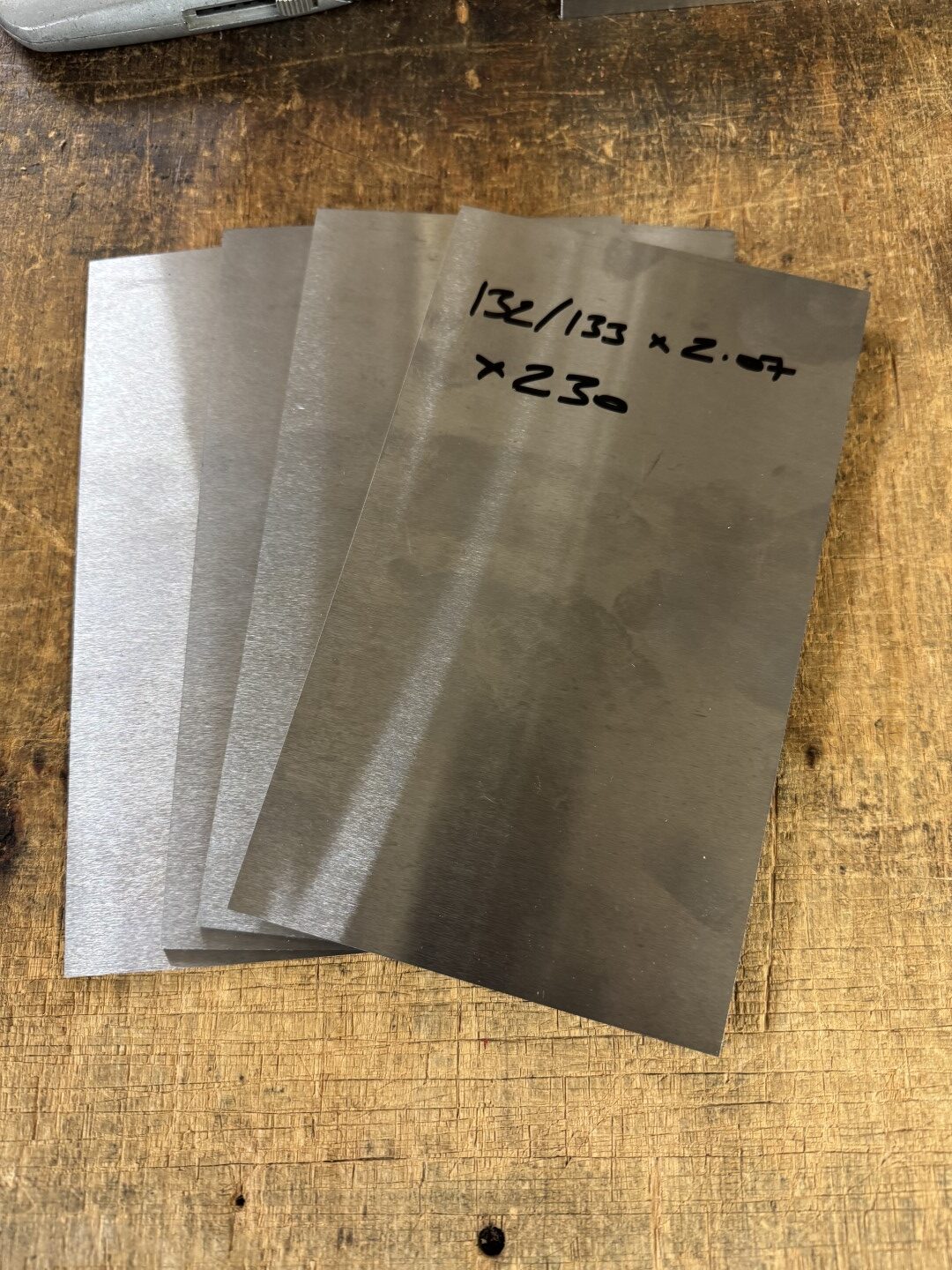 Gauge Plate Off Cuts Job Lot (3) 2.07mm