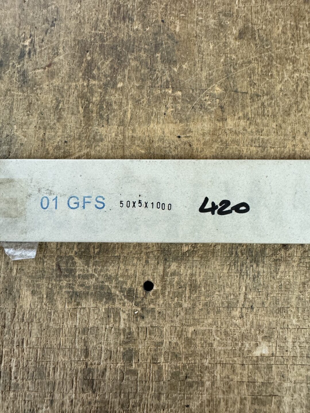 50 x 5 x 420mm Gauge Plate Off Cut - Image 2